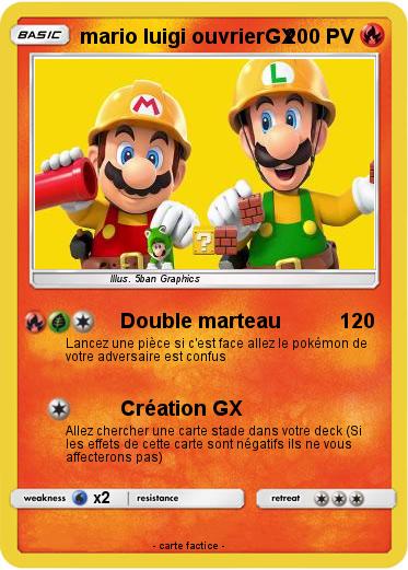 Pokemon mario luigi ouvrierGX