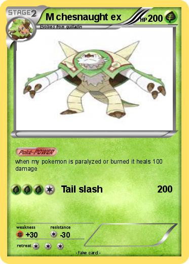 Pokemon M chesnaught ex