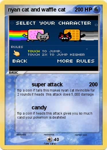 Pokemon nyan cat and waffle cat