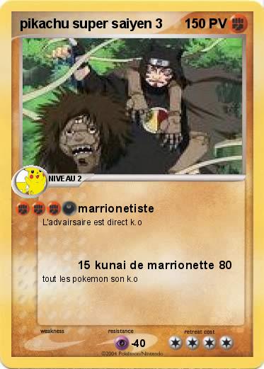 Pokemon pikachu super saiyen 3