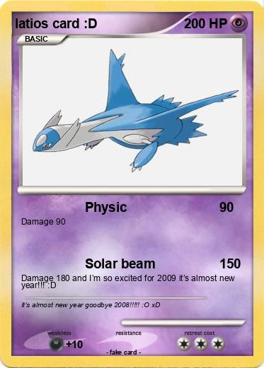 Pokemon latios card :D