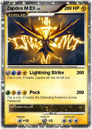 Pokemon Zapdos M EX