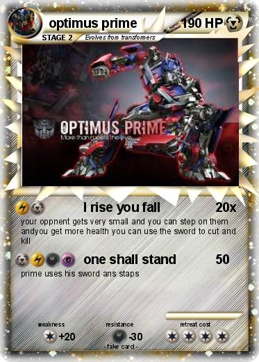 Pokemon optimus prime