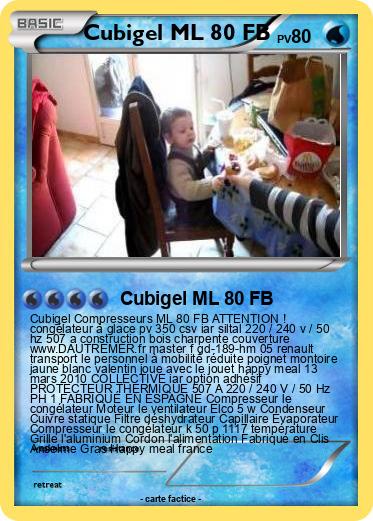 Pokemon Cubigel ML 80 FB