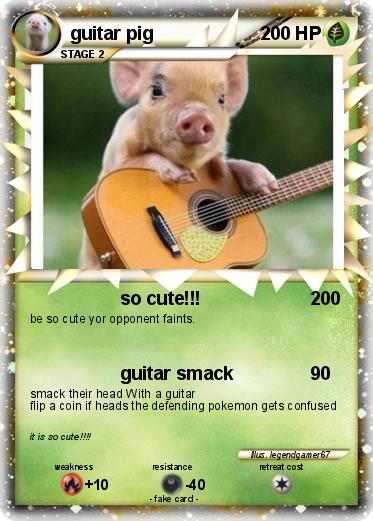 Pokemon guitar pig