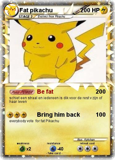 Pokemon Fat pikachu