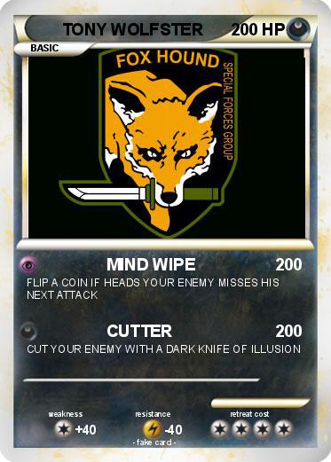 Pokemon TONY WOLFSTER