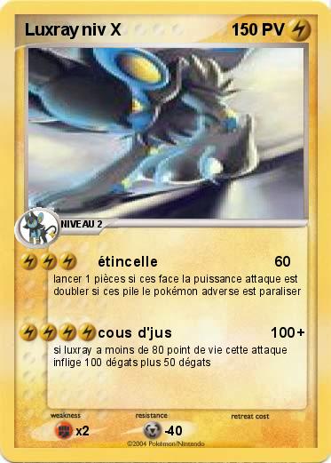 Pokemon Luxray niv X