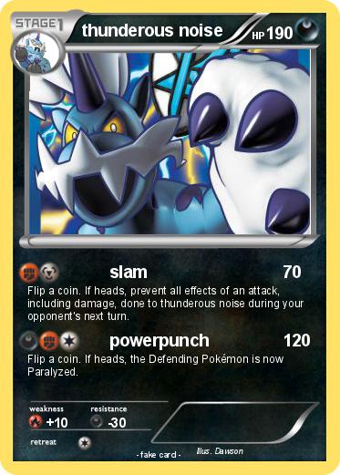 Pokemon thunderous noise