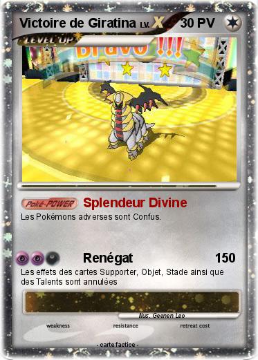 Pokemon Victoire de Giratina