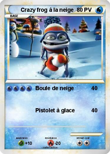 Pokemon Crazy frog à la neige