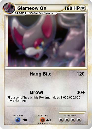 Pokemon Glameow GX