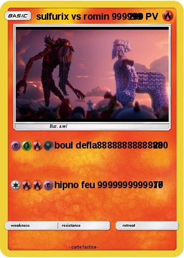 Pokemon sulfurix vs romin 999999