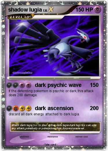 Pokemon shadow lugia