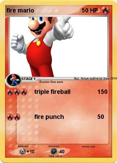 Pokemon fire mario
