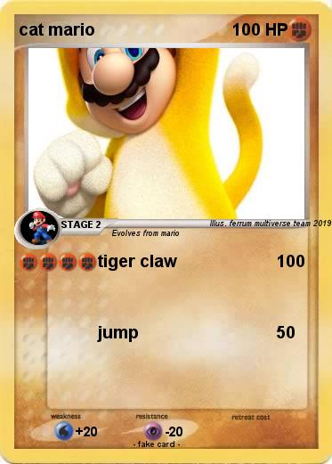 Pokemon cat mario