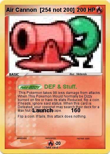 Pokemon Air Cannon  [254 not 200]