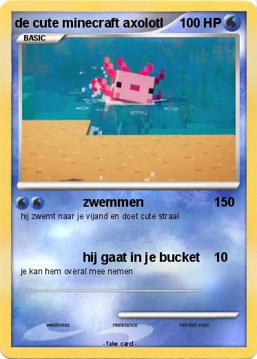 Pokemon de cute minecraft axolotl
