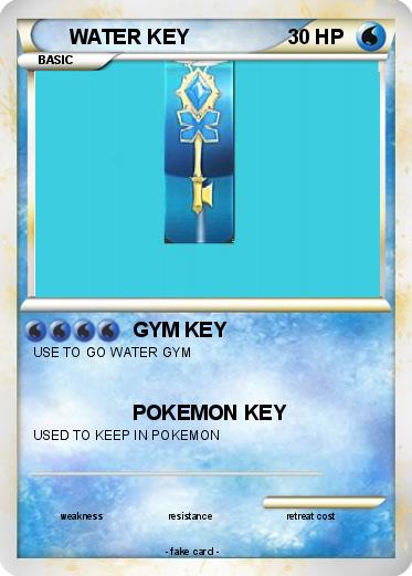 Pokemon WATER KEY
