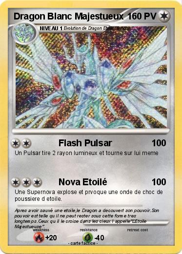 Pokemon Dragon Blanc Majestueux
