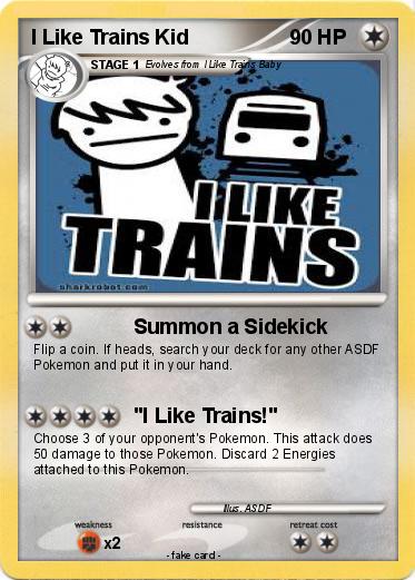 Pokemon I Like Trains Kid