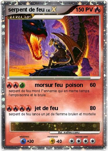 Pokemon serpent de feu