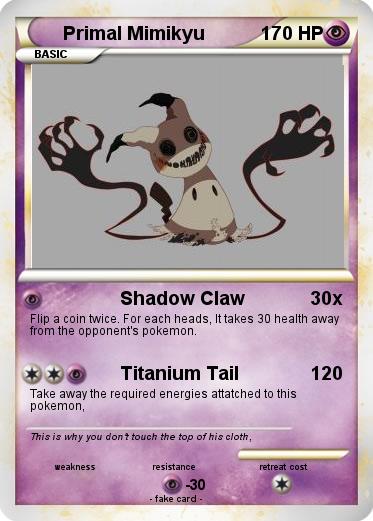 Pokemon Primal Mimikyu