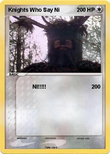 Pokemon Knights Who Say Ni