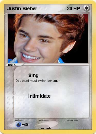 Pokemon Justin Bieber