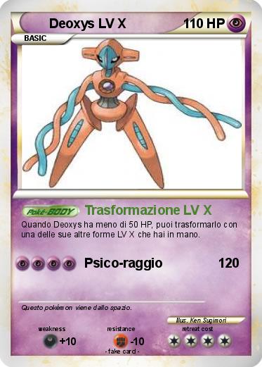 Pokemon Deoxys LV X
