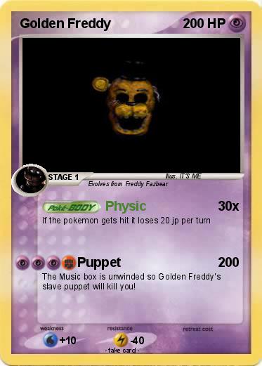 Pokemon Golden Freddy