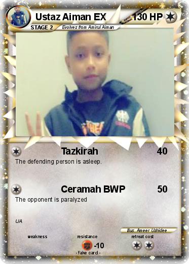 Pokemon Ustaz Aiman EX