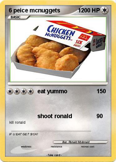 Pokemon 6 peice mcnuggets           1