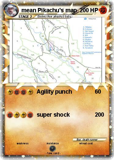 Pokemon mean Pikachu's map