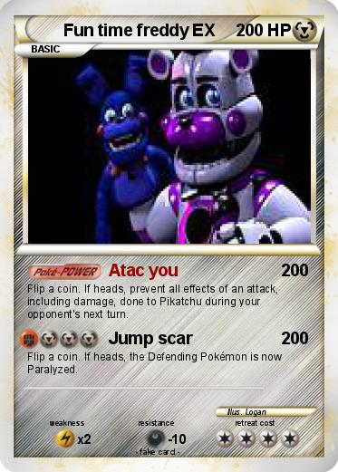 Pokemon Fun time freddy EX