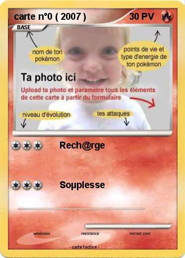 Pokemon carte n°0 ( 2007 )