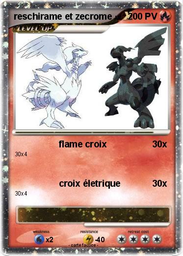 Pokemon reschirame et zecrome