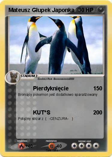 Pokemon Mateusz Głupek Japonka