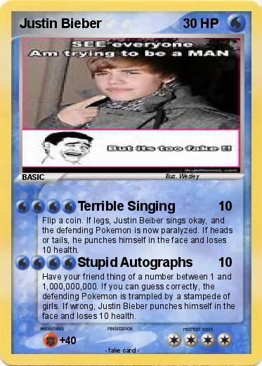Pokemon Justin Bieber