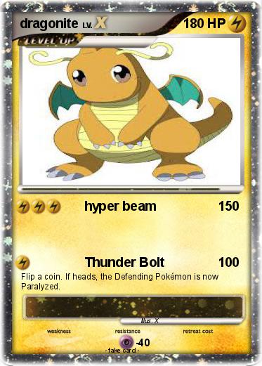 Pokémon dragonite 714 714 - hyper beam - My Pokemon Card