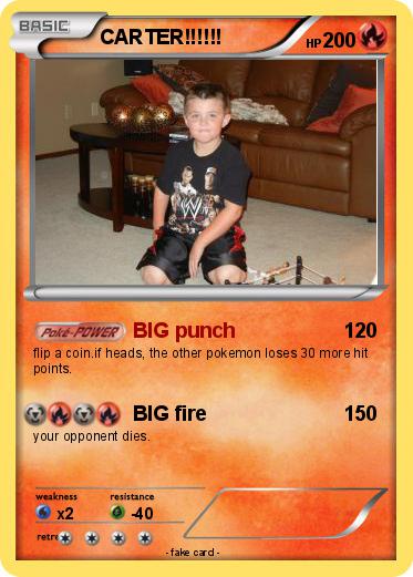Pokemon CARTER!!!!!!