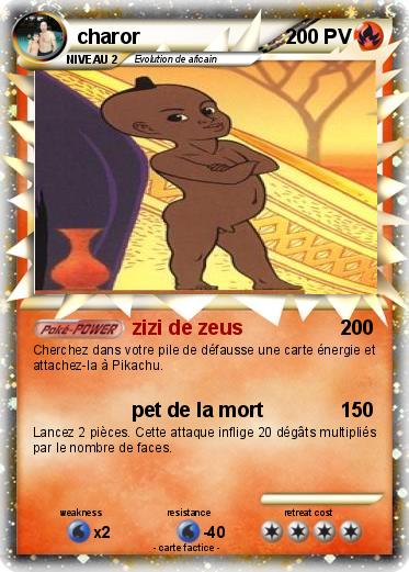 Pok mon Charor Zizi De Zeus Ma Carte Pok mon