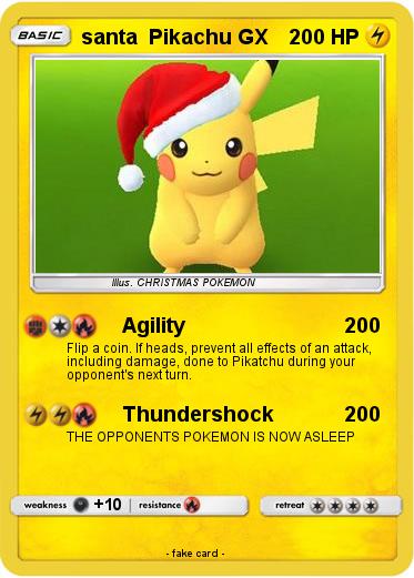 Pokemon santa  Pikachu GX