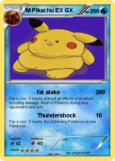 Pokemon M Pikachu EX GX