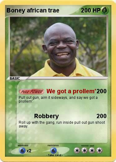 Pokemon Boney african trae