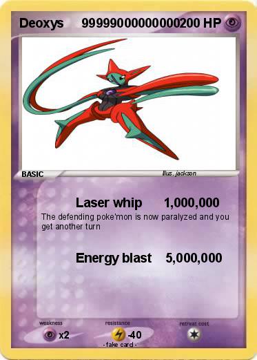 Pokemon Deoxys     99999000000000