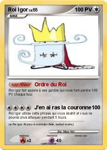 Pokemon Roi Igor