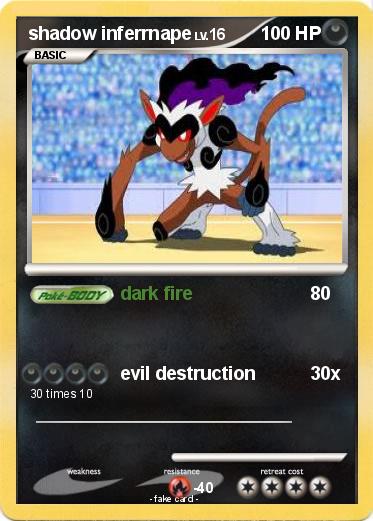 Pokemon shadow inferrnape