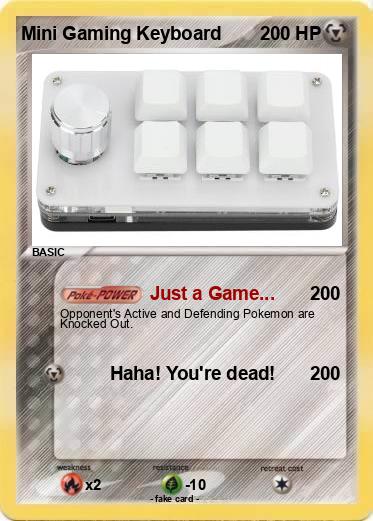 Pokemon Mini Gaming Keyboard