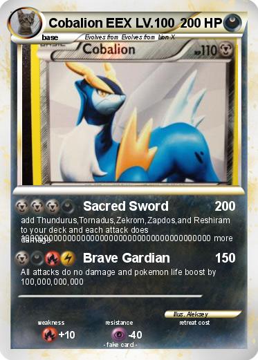 Pokemon Cobalion EEX LV.100